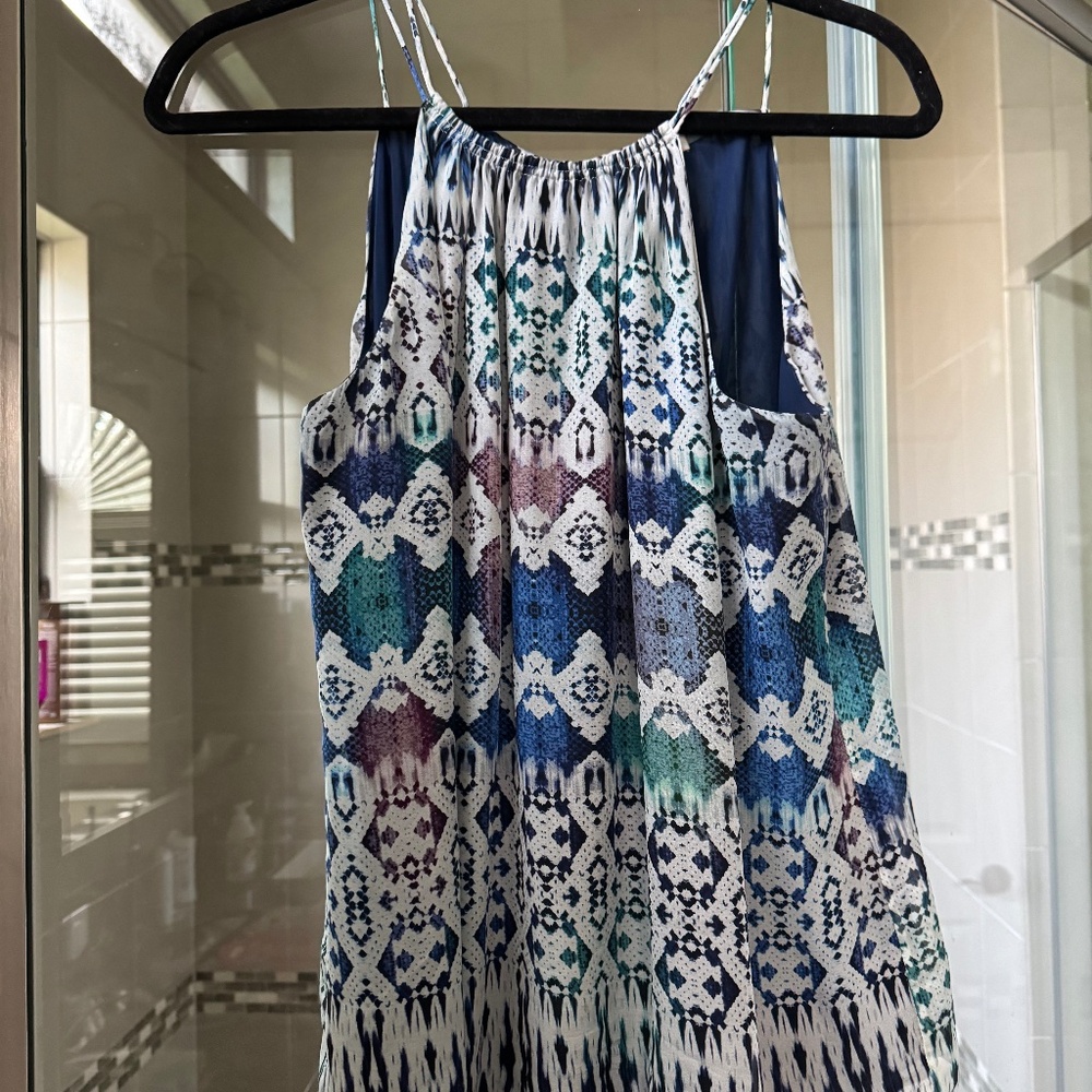 Ramy Brook Womens Printed Python Arrow Sleeveless… - image 1